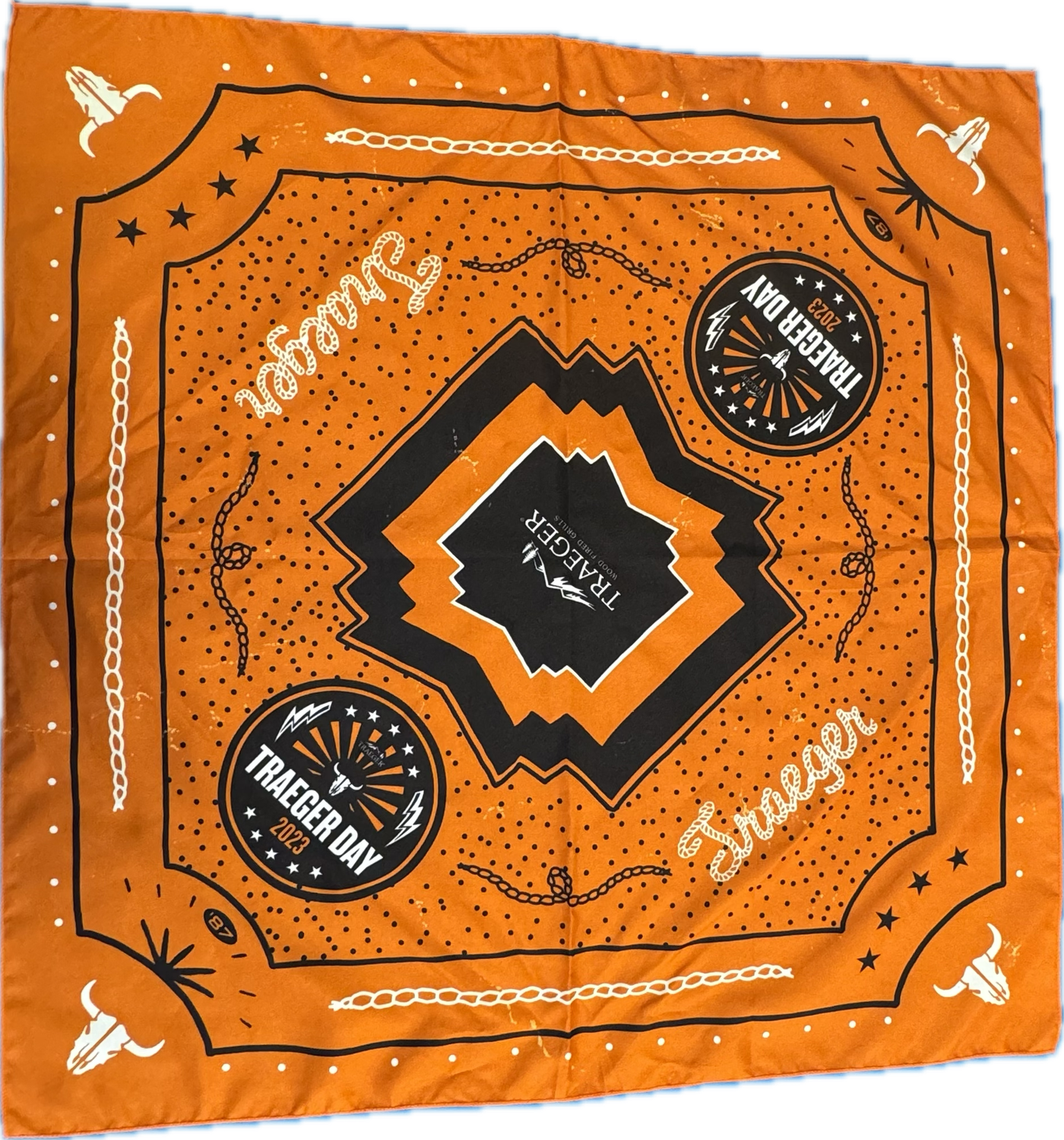Traeger Orange Bandana