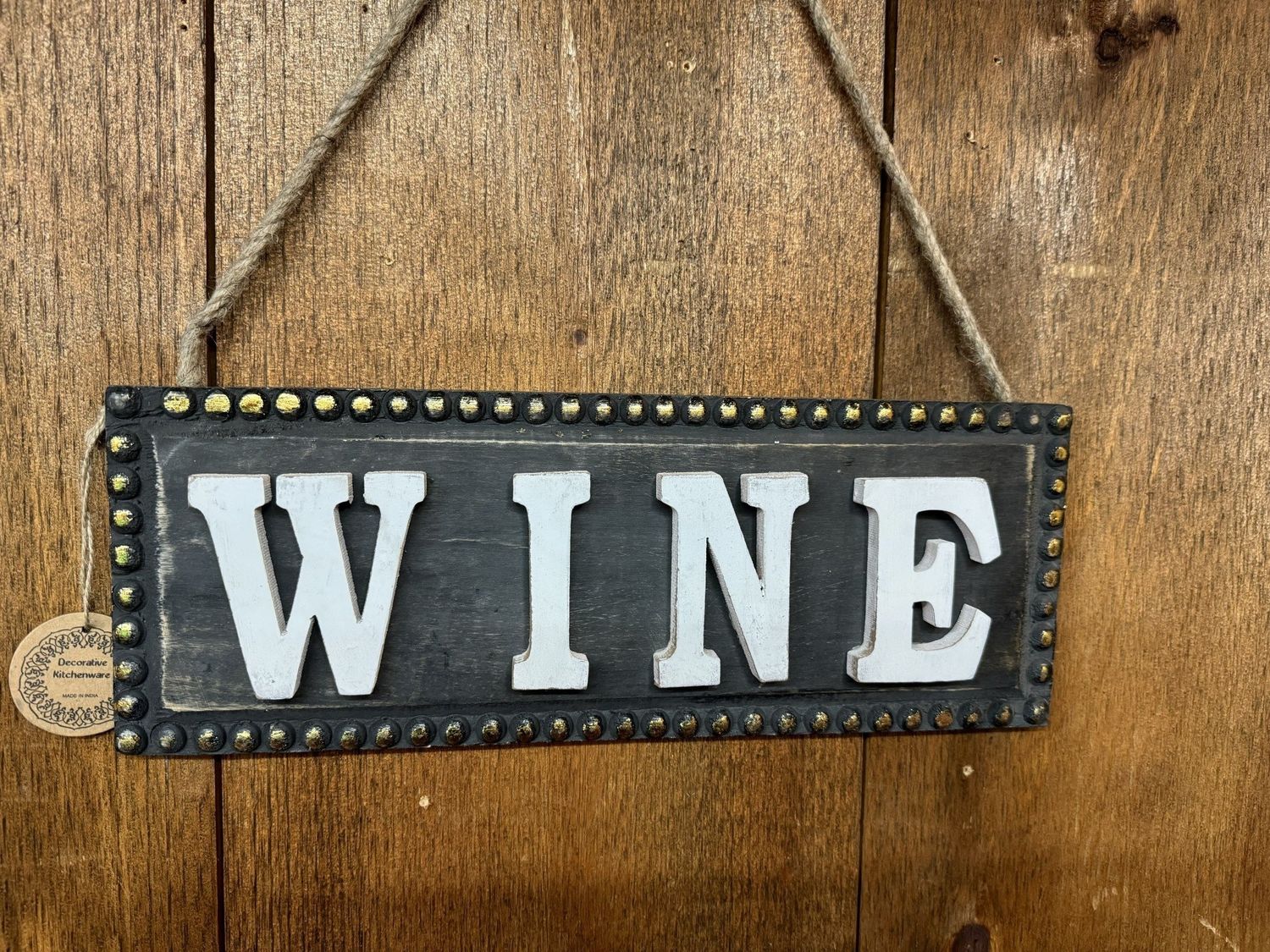 Wine Hanging Wooden Sign