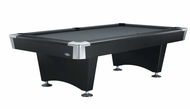 BLACK WOLF BILLIARD POOL TABLE with Drop Pockets