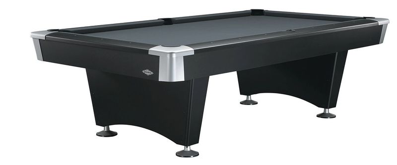 BLACK WOLF PRO MATTE BLACK BILLIARD POOL TABLE