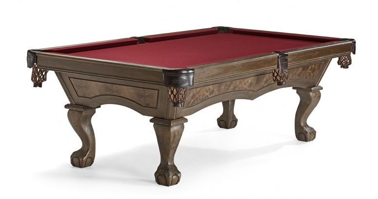 BRAE LOCH BILLIARD POOL TABLE in Nutmeg with Ball &amp; Claw Legs