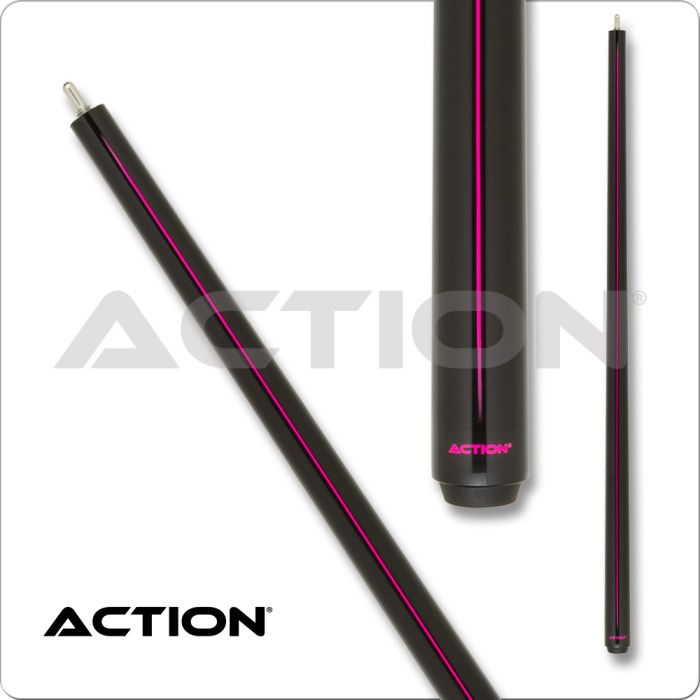 Action ABK12 Break Cue Stick 25oz - Black and Pink