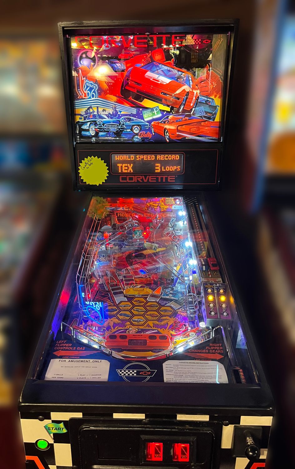 Corvette Pinball By Bally