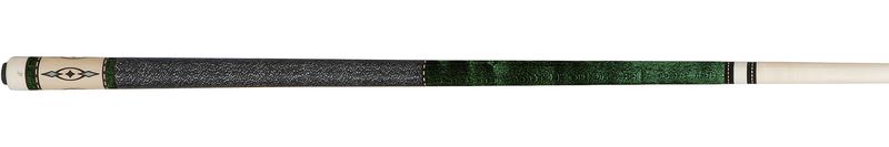 JP05-S Pechauer Green Stain w/ Black/ White Linen Wrap Cue Stick 12.5mm
