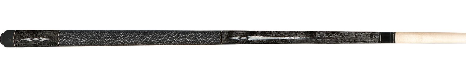 JP09-S Cue Stick Carbon Stain w/ Black and White Linen Wrap 12.5mm