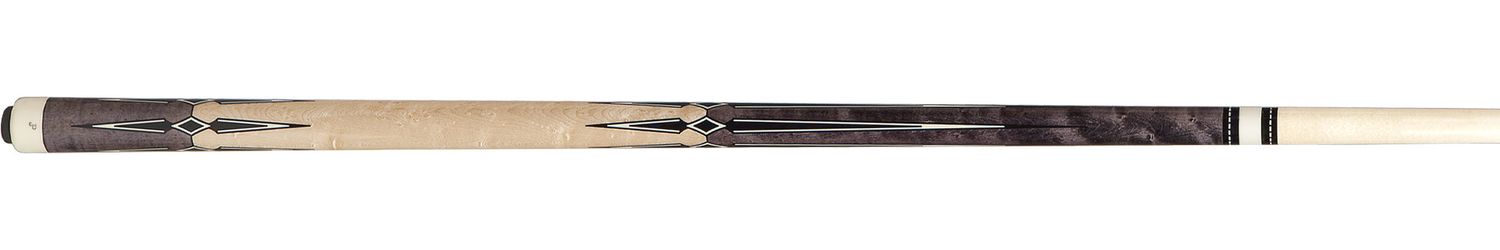 JP19-S Pechauer Smoke Stain No Wrap Cue Stick 12mm