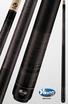 KAYANO KY0111 Viking Smoke Stain | Curly Maple | Black Irish Linen Wrap Cue Stick