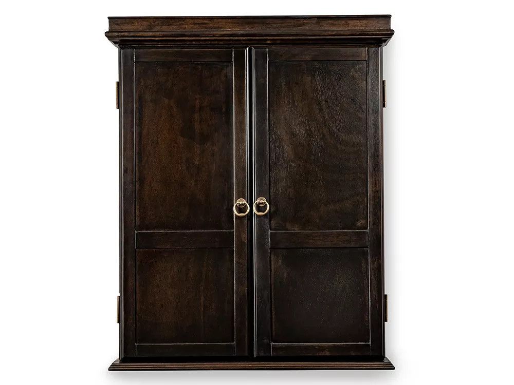 Presidential Billiards Classic Gray Walnut Dartboard Cabinet