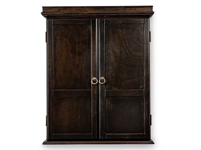 Presidential Billiards Classic Gray Walnut Dartboard Cabinet