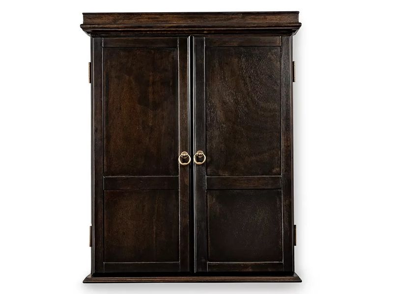 Presidential Billiards Classic Gray Walnut Dartboard Cabinet