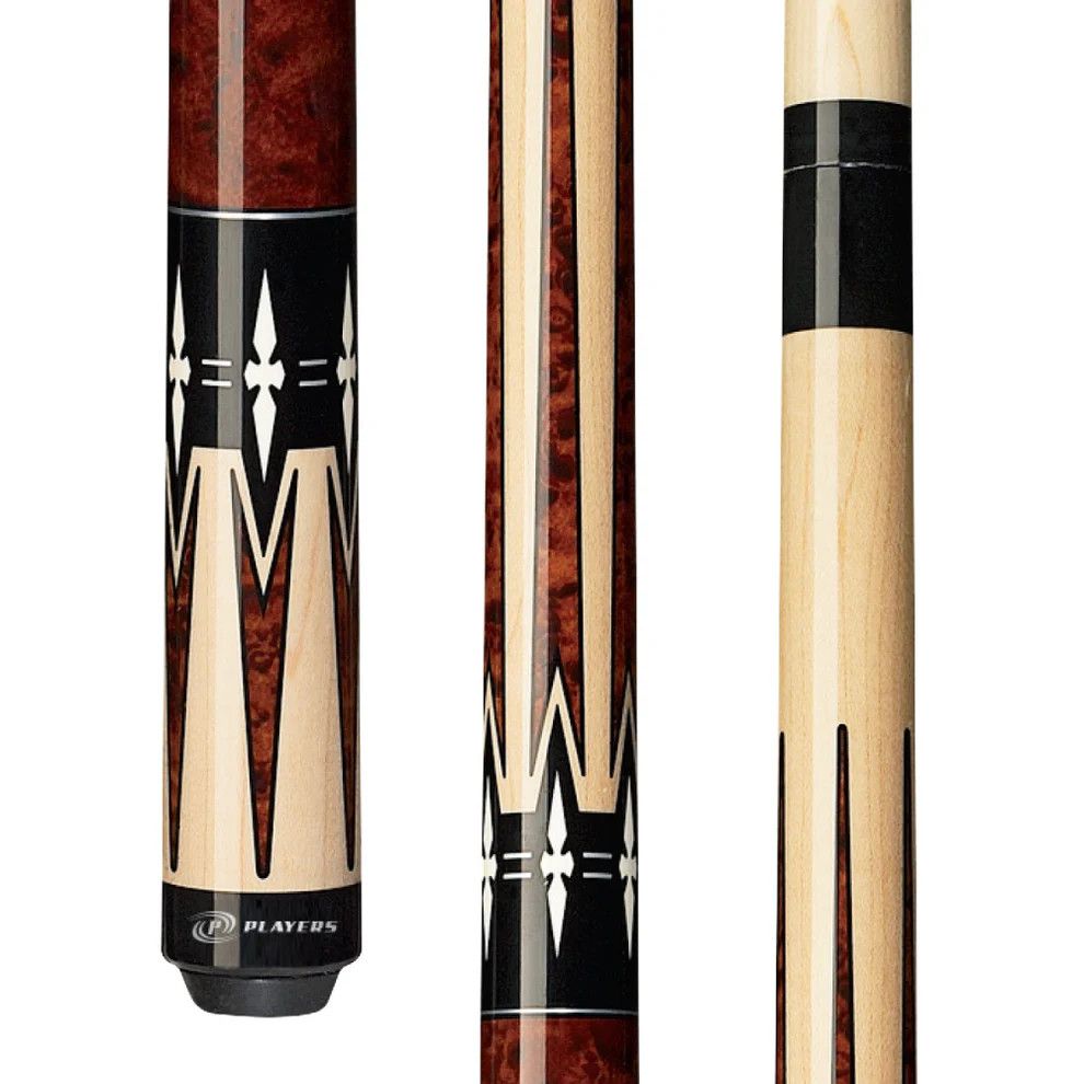 Players  C-2290 Cherry &amp; Natural Wrapless Cue Stick