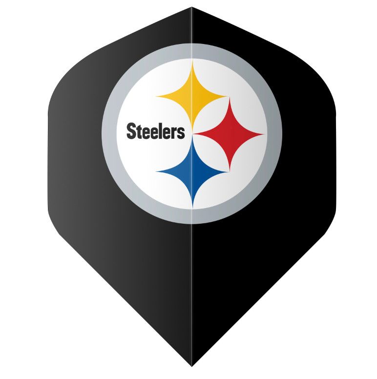NFL PITTSBURG STEELERS DART FLIGHT SET BLACK