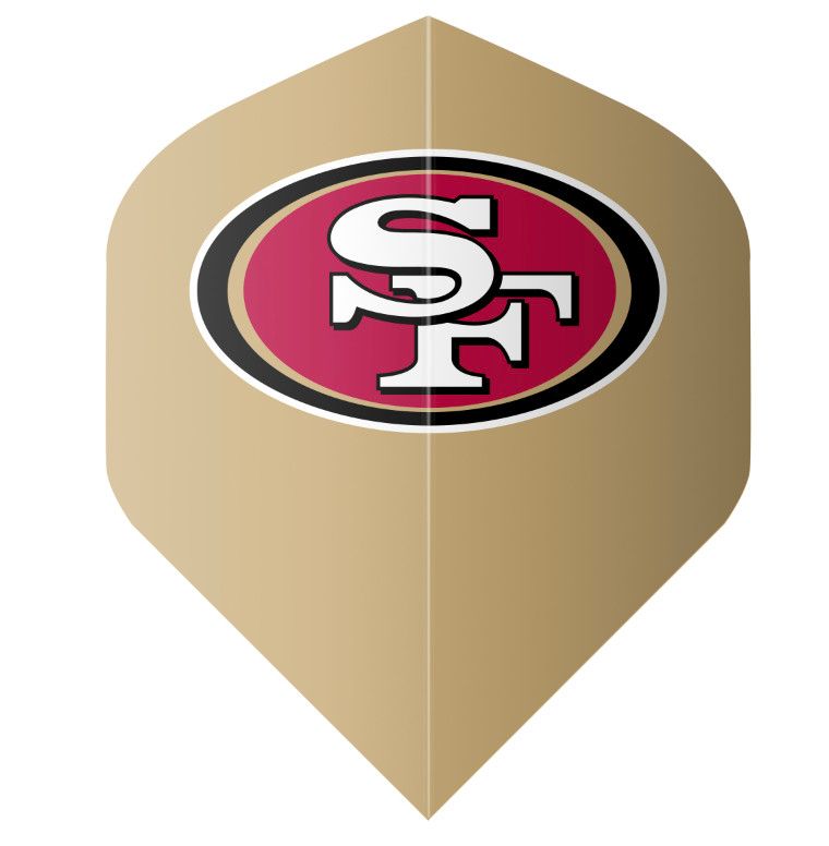 NFL 49ERS DART FLIGHT SET TAN