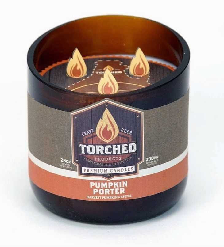 Torched Growler Candle - Pumpkin Porter 28oz