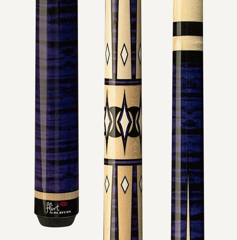 Players Violet Birdseye Wrapless Cue Stick F-2610