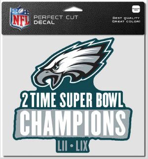 Philadelphia Eagles Champions Vinyl Decal 8&quot; x 8&quot; SBLIX