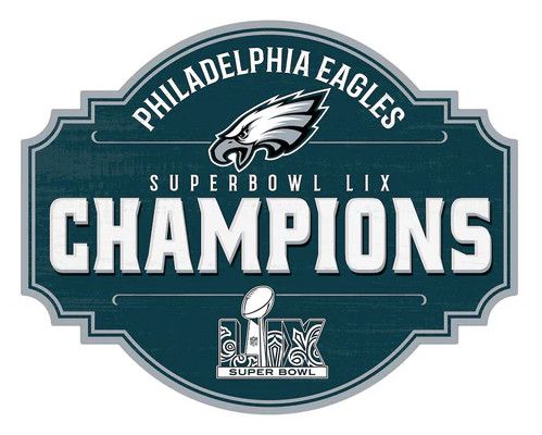 Philadelphia Eagles Champions 12&quot; Tavern Sign SBLIX
