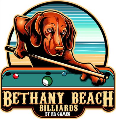 MAGNET Bethany Beach Billiards 3.83&quot; x 4&quot; Magnet- Dog Vizsla Pool Player