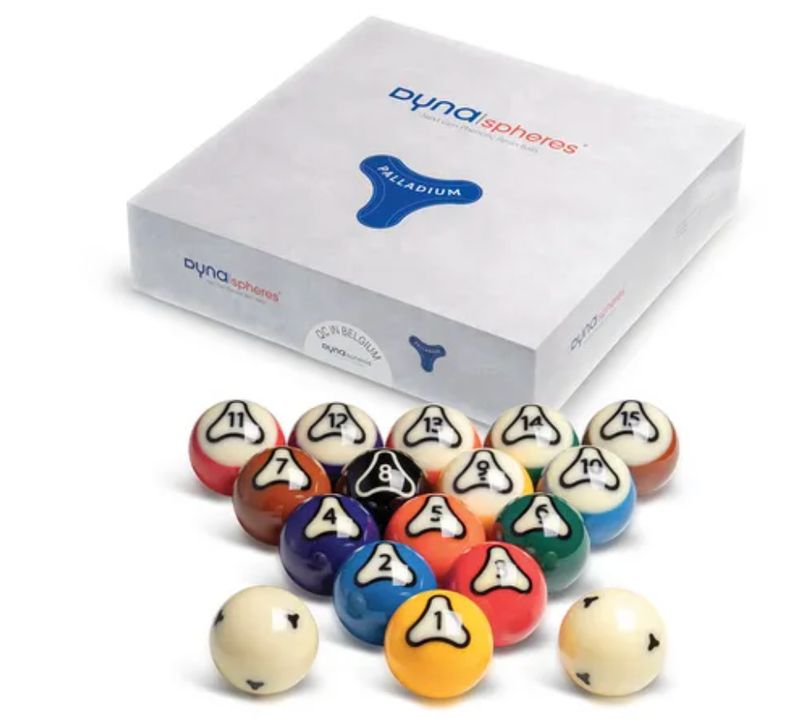 Dynaspheres Palladium Billiard Ball Set Phenolic Resin
