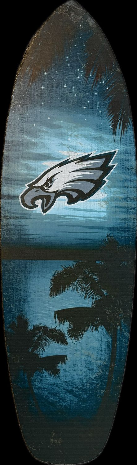 2240 Surfboard Sign, Size: 47&quot;, Color: Philadelphia Eagles