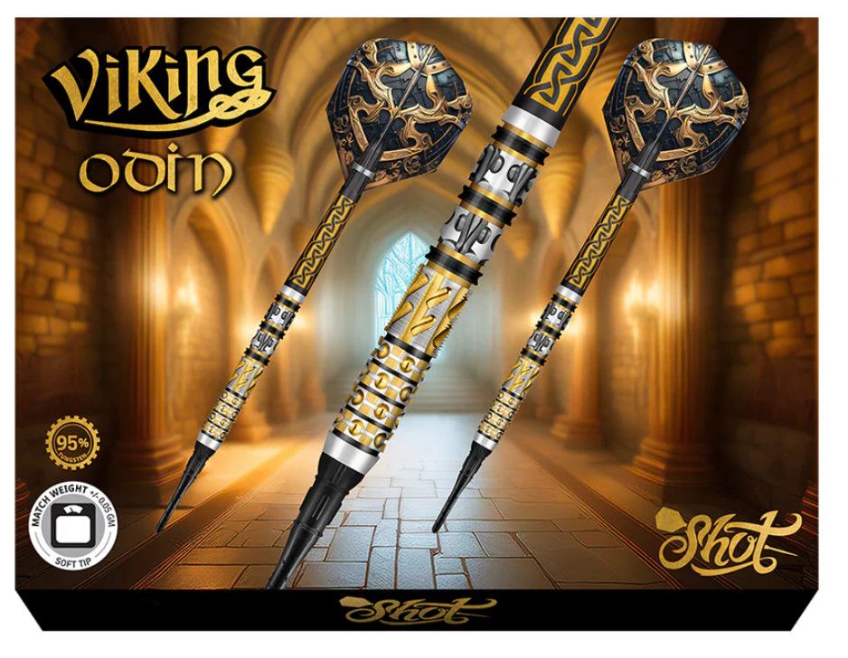 Shot Viking Odin Soft Tip Darts - 20gm