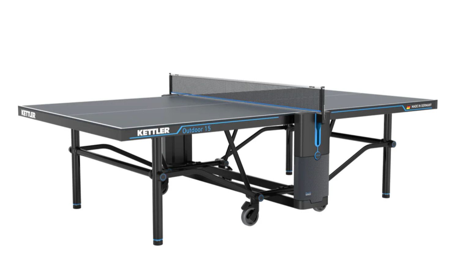 Outdoor 15 Table Tennis Ping Pong Table 4-Player Bundle