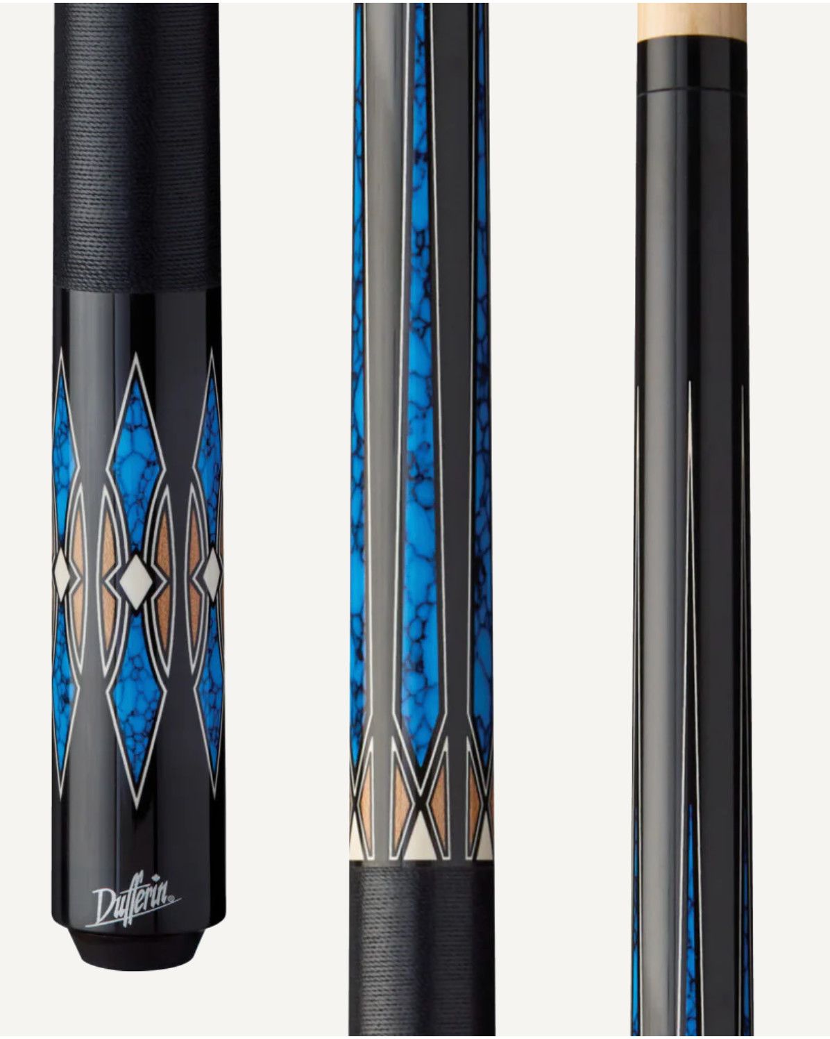 Dufferin Midnight Horizon Cue with Linen Wrap Cue Stick