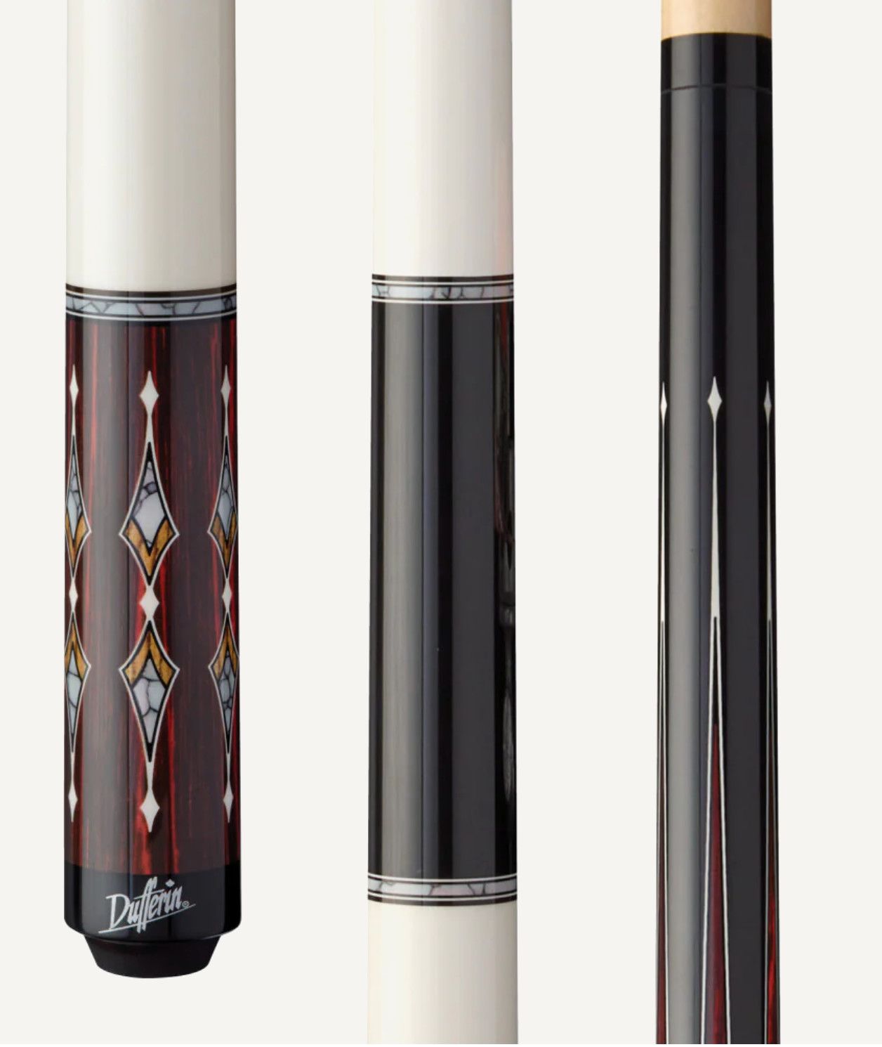 Dufferin Black &amp; White Renga Wrapless Cue Stick