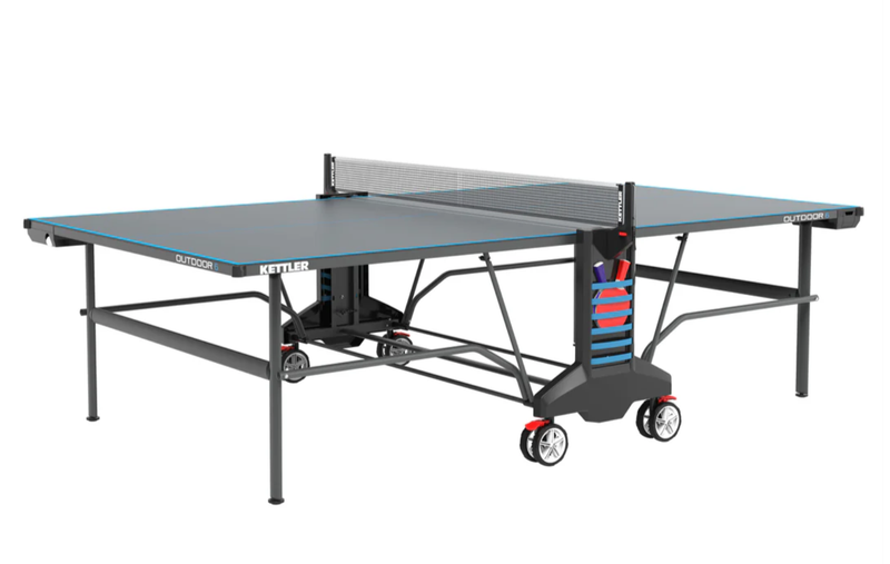 Outdoor 6 Table Tennis 4-Player Bundle Ping Pong Table