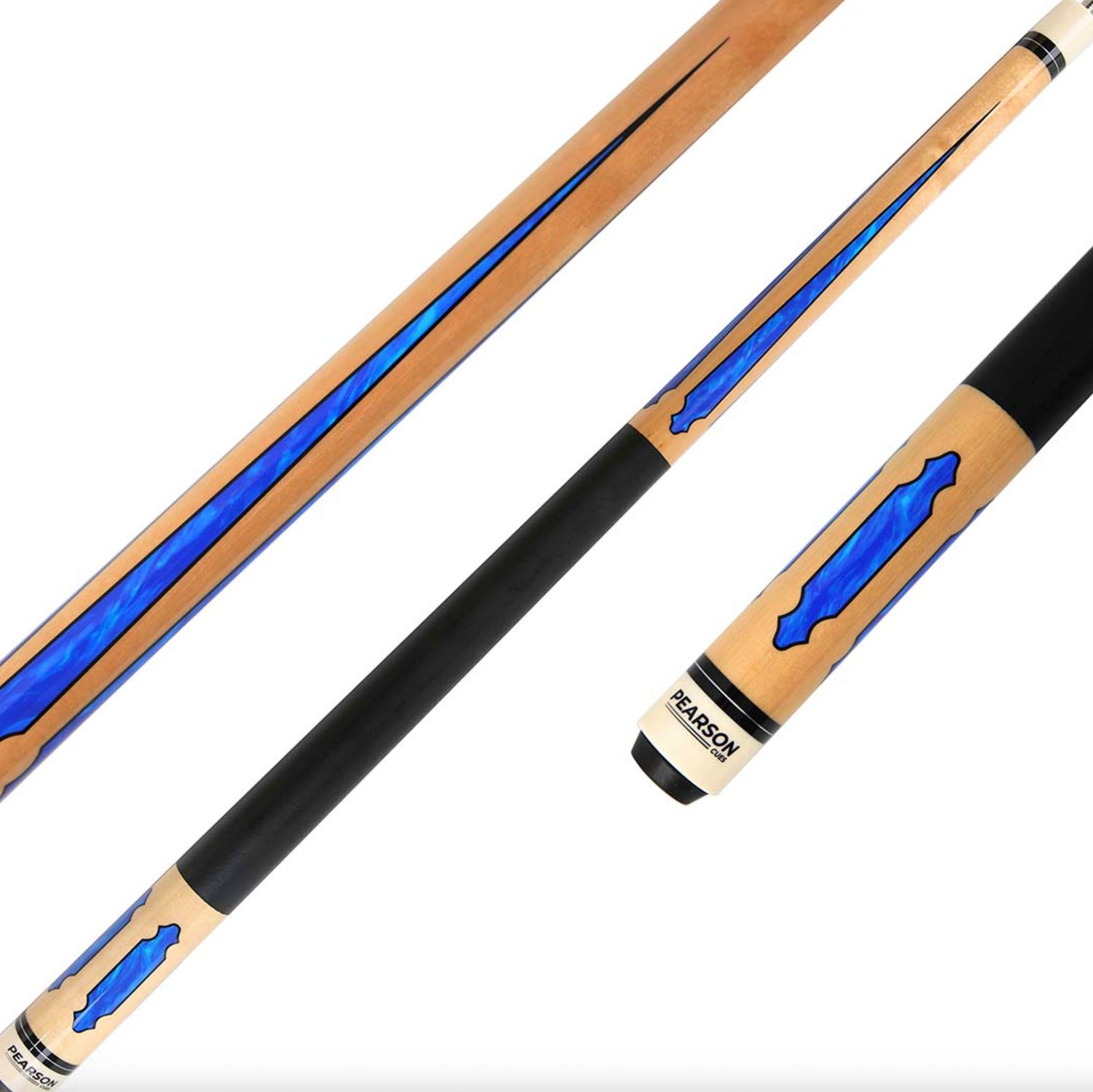League  CC-PLG-BLU Pearson BLUE Cue Stick with Carbon Clear Fiber Shaft