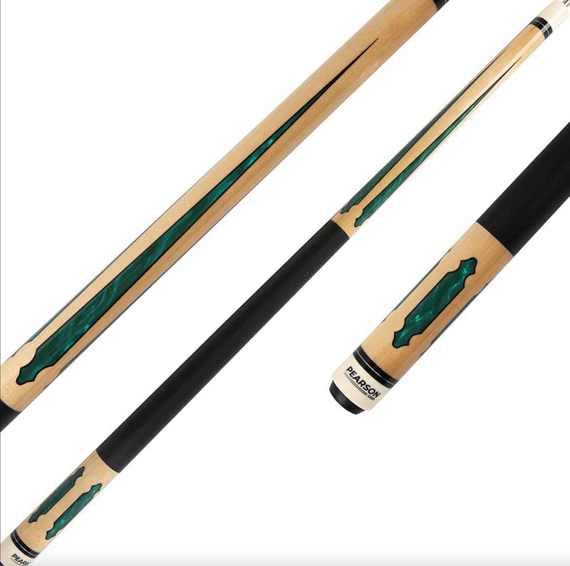 League  CC-PLG-GRN Pearson GREEN Cue Stick with Carbon Clear Fiber Shaft
