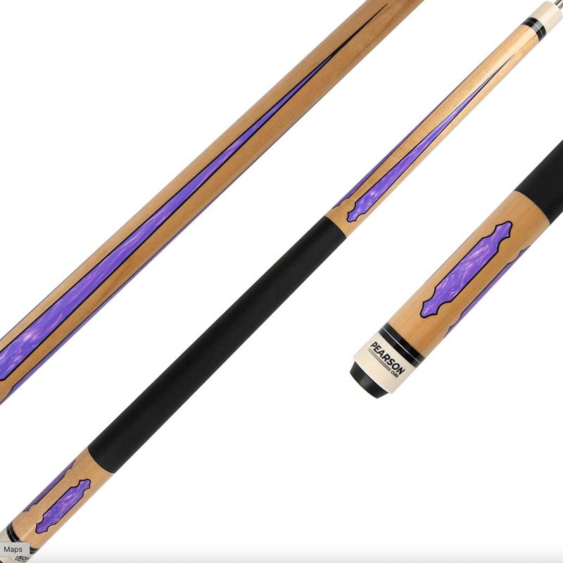 League  CC-PLG-PURP Pearson PURPLE Cue Stick with Carbon Clear Fiber Shaft