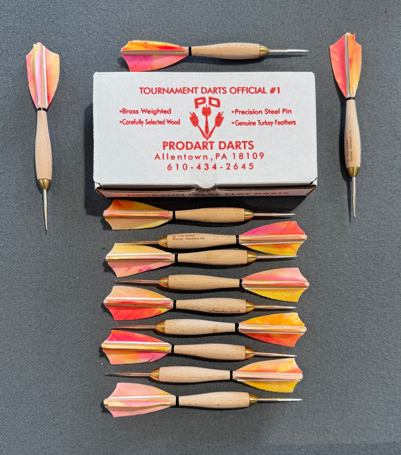 American Pro Dart APD Apex Style Darts Tropical Sunset Camo Feather No.1