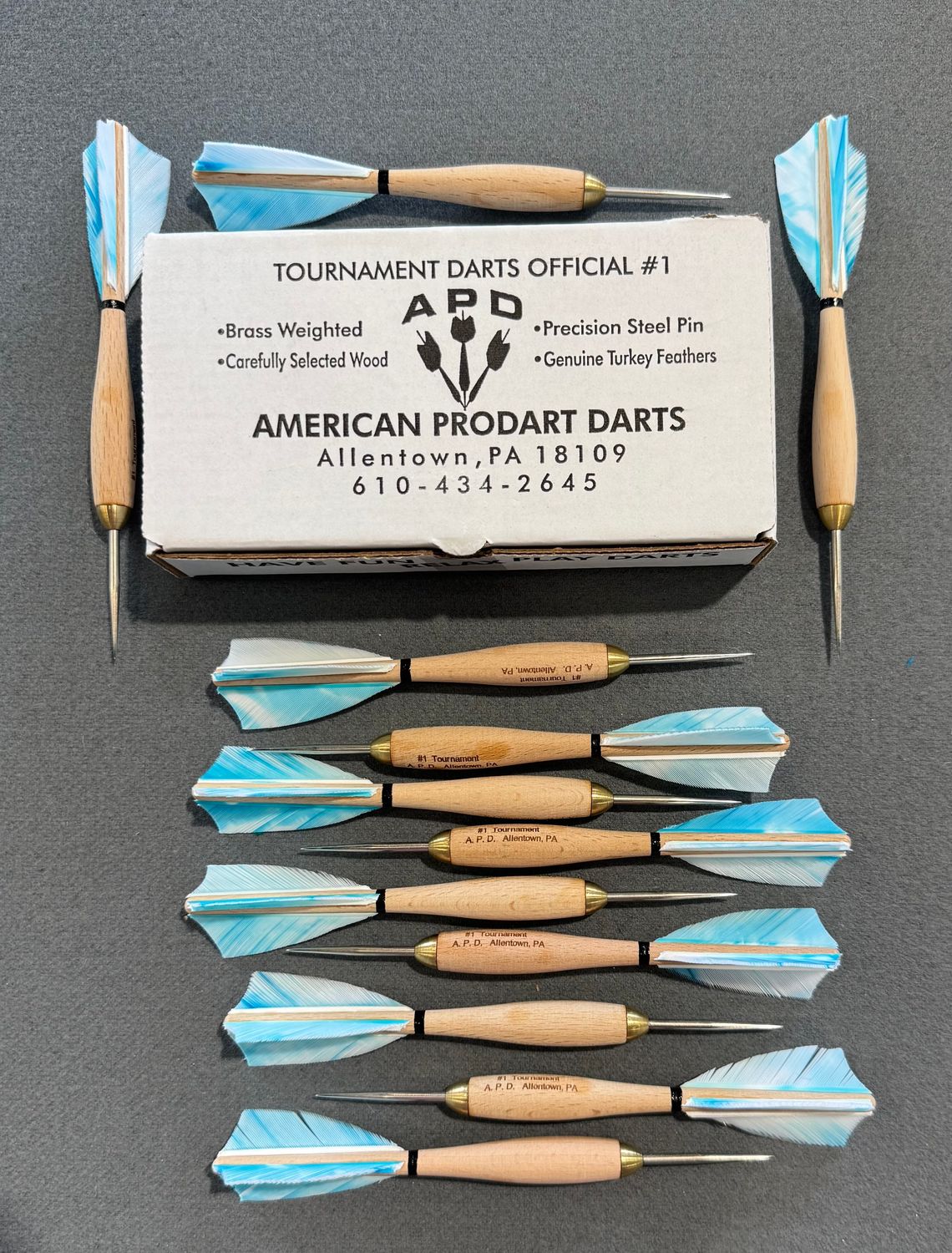American Pro Dart APD Apex Style Darts Ocean Camo Feather No.1