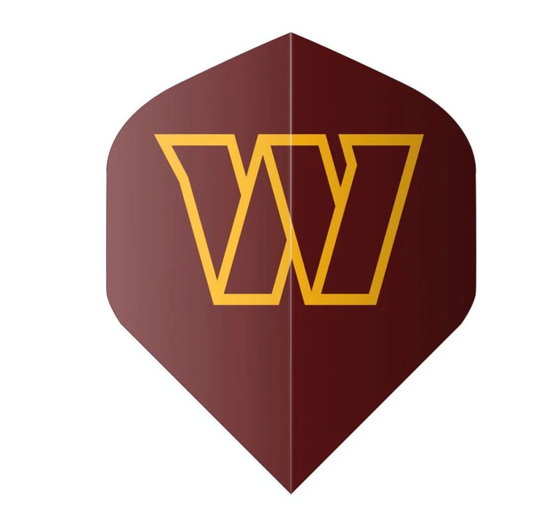 Shot Official Washington Commanders Dart Flights - Standard