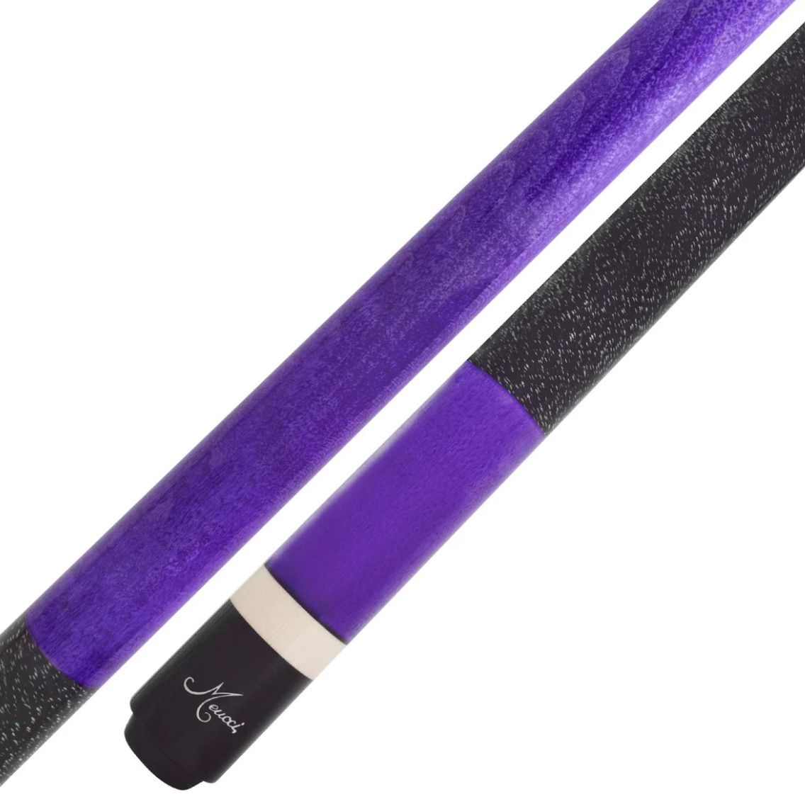 Meucci European  Purple Cue Stick with UPGRADED 12.5 Carbon Pro Shaft