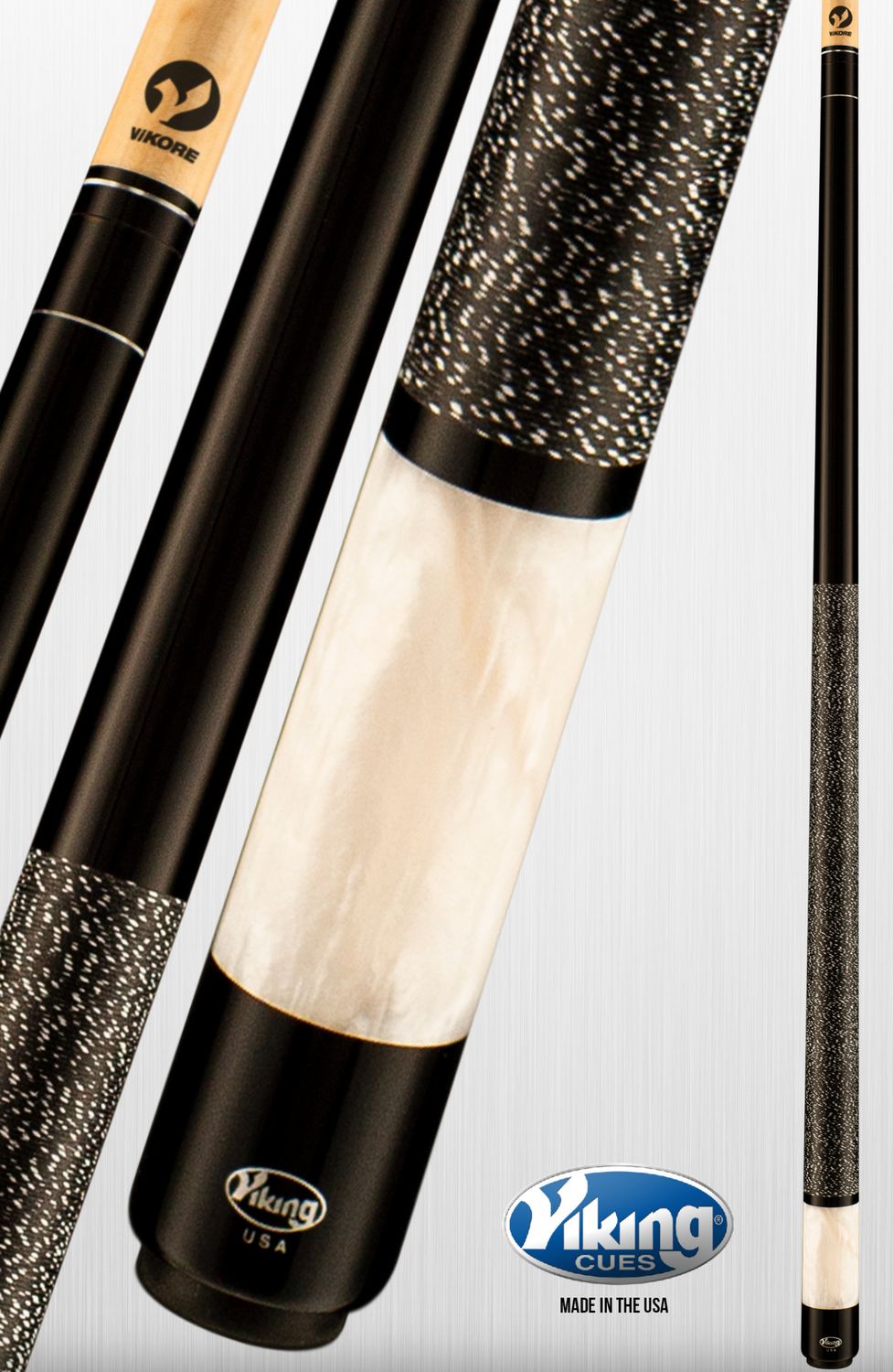 Viking Storm ST0702. WHITE AND BLACK CUE STICK
