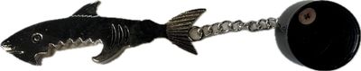 TAOM POCKET CHALKER THEMED CHALK METAL HOLDER - SHARK BOTTLE OPENER