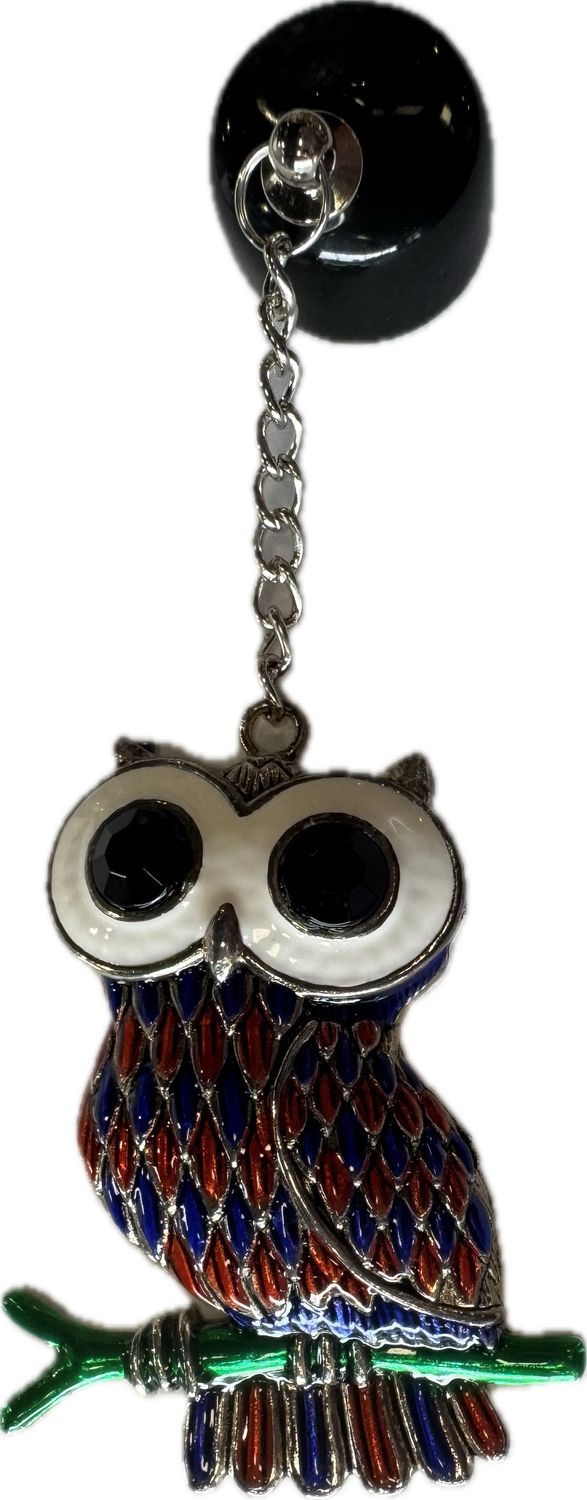 TAOM POCKET CHALKER THEMED CHALK HOLDER -  METAL BEADED OWL