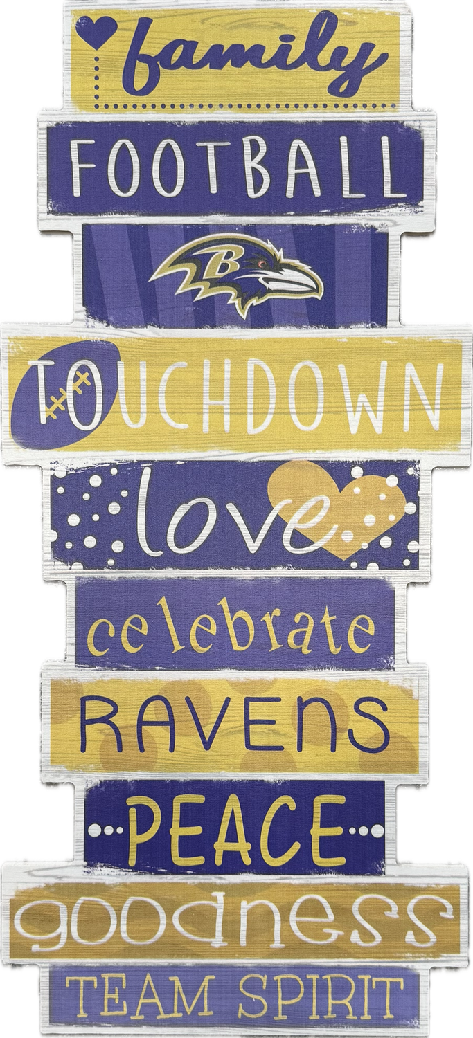 Celebration Stack 24in 0928- Baltimore Ravens Sign