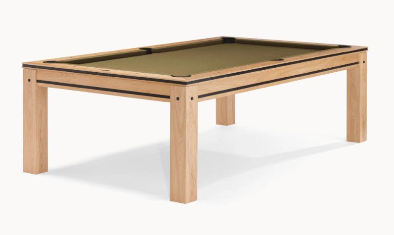 NATURAL HICKORY BILLIARD POOL TABLE