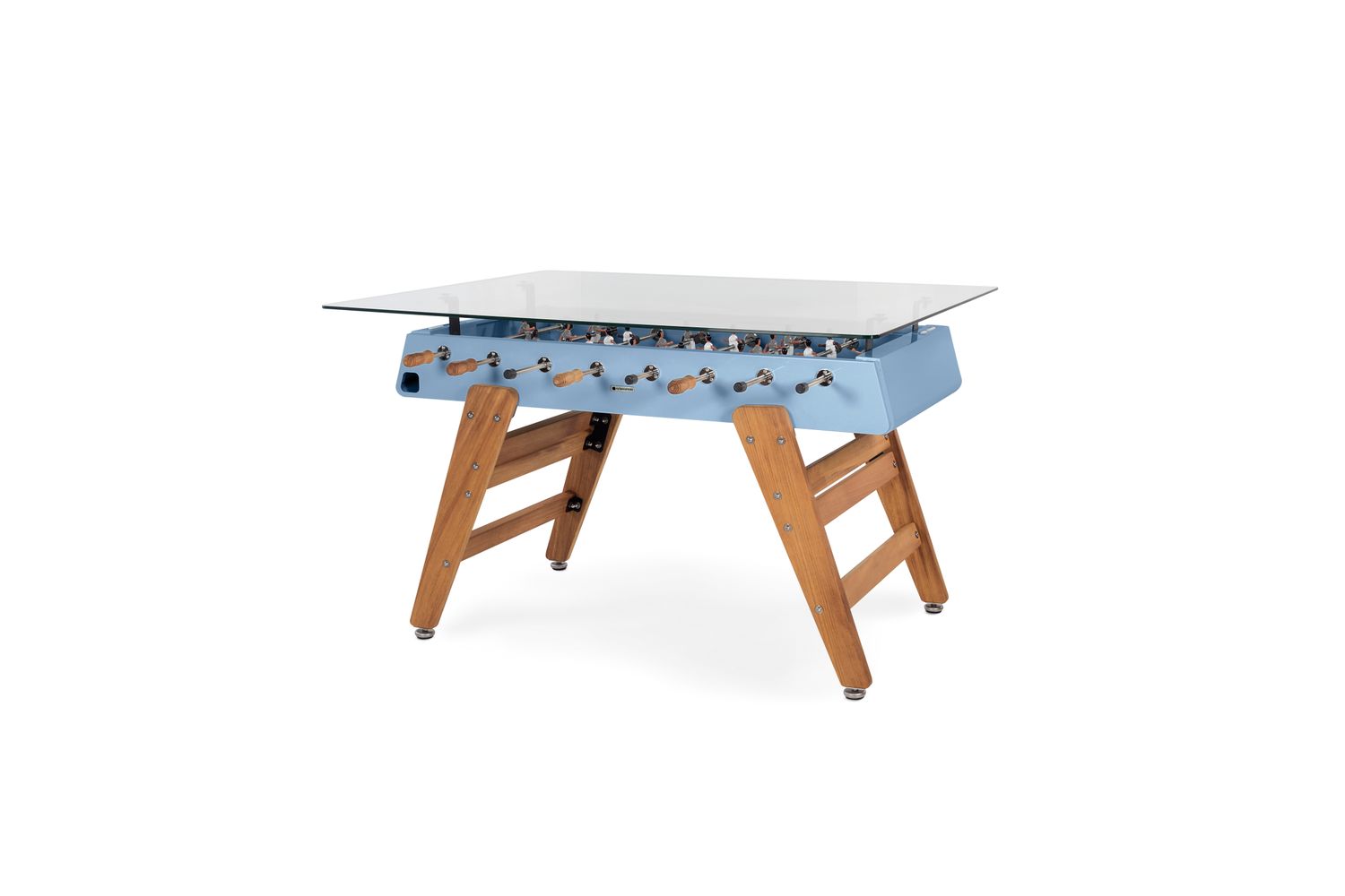RS3 Wood Dining Foosball Cool Blue Color Table