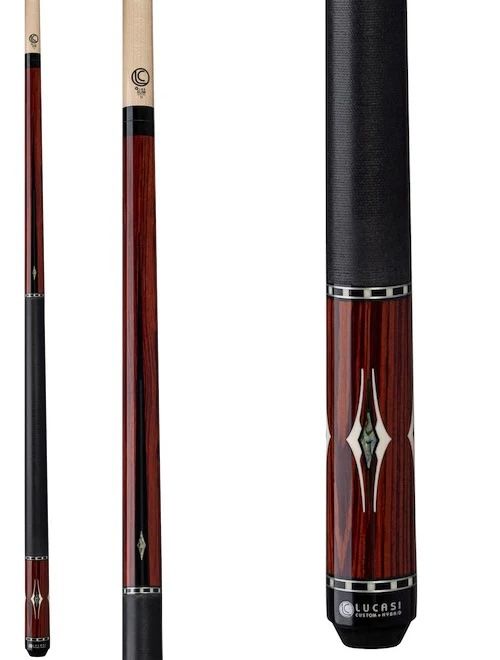 Lucasi LUX62 August Cue of the month Black, white, mother of pearl Inlays