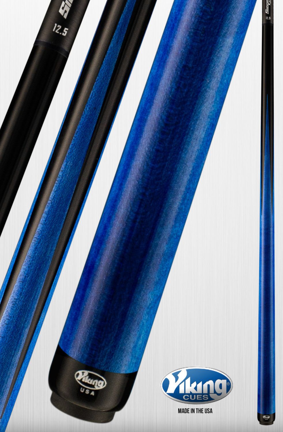 Viking Motore MT0117C Cue Stick with Siege Carbon Fiber Shaft - (12.25mm)