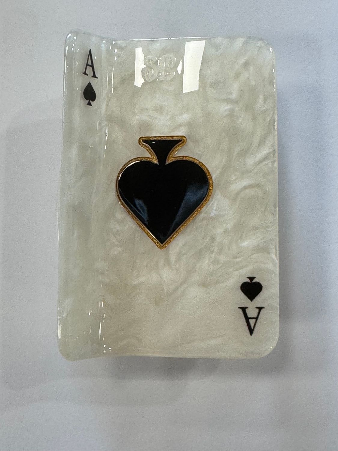 White and Black Poker Cards - Hair Claw Clip