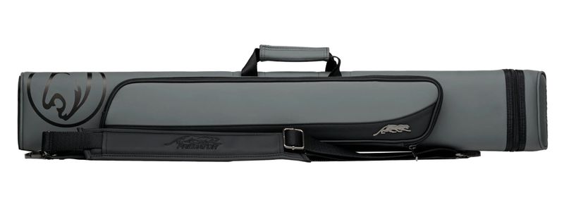 Predator Roadline Gray/Black Hard Cue Case - Double Straps - 3 Butts x 5 Shafts