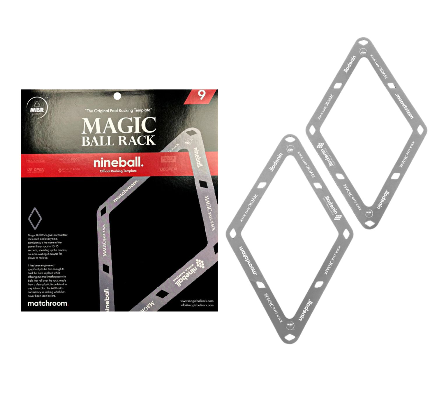 Magic Ball Rack Template Matchroom Cup 9 ball Rack Pack of 2