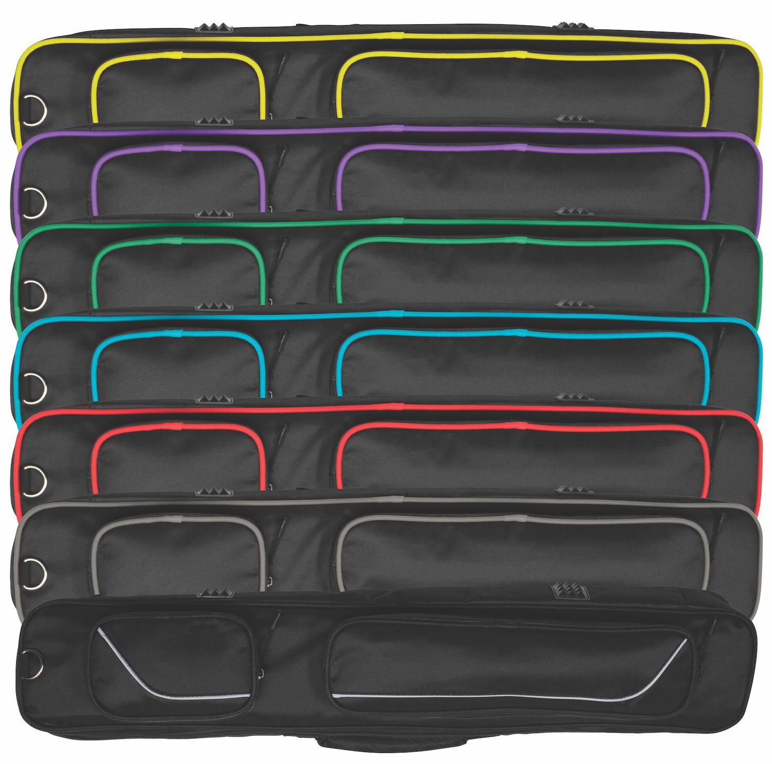 KXS34 Koda 3X4 Cue Stick Case with Backpack Straps, Color: Black
