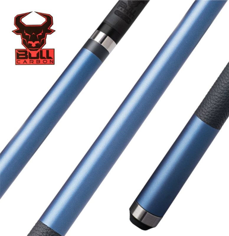 LD12C CUE STICK W/ 12.25MM BULL CARBON SHAFT - Blue