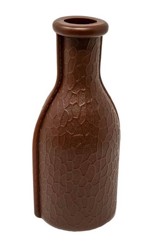 Plastic Pill Bottle - red or brown